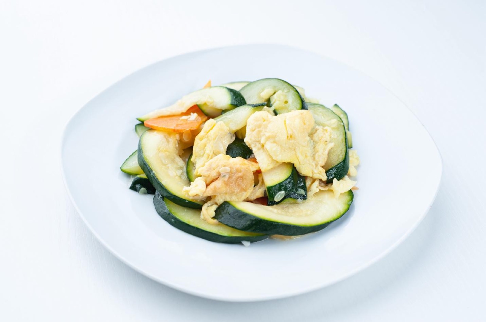 Zucchini & Eggs Stir fried zucchini with eggs